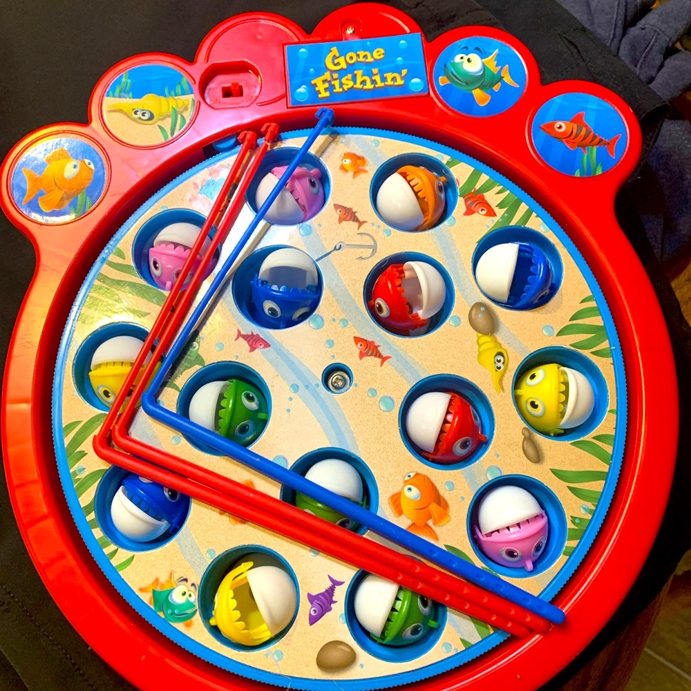 Children’s Gone Fishin Game, New without Box, All Pieces, Perfect Condition